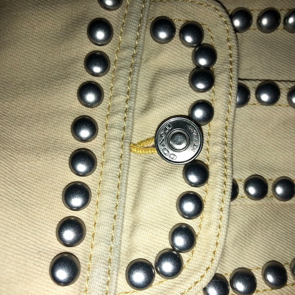 Coach Studded Distresses Denim Jacket - Picture 4 of 6